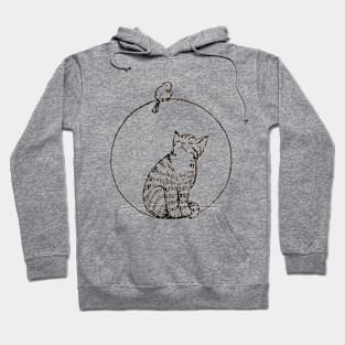 Vintage Kitten and Bird 1920s Hoodie